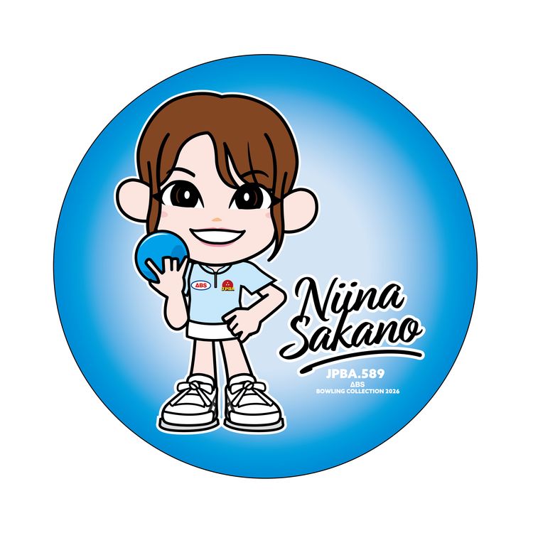 人気女子プロボウラー　坂野ニイナ　ステッカー
