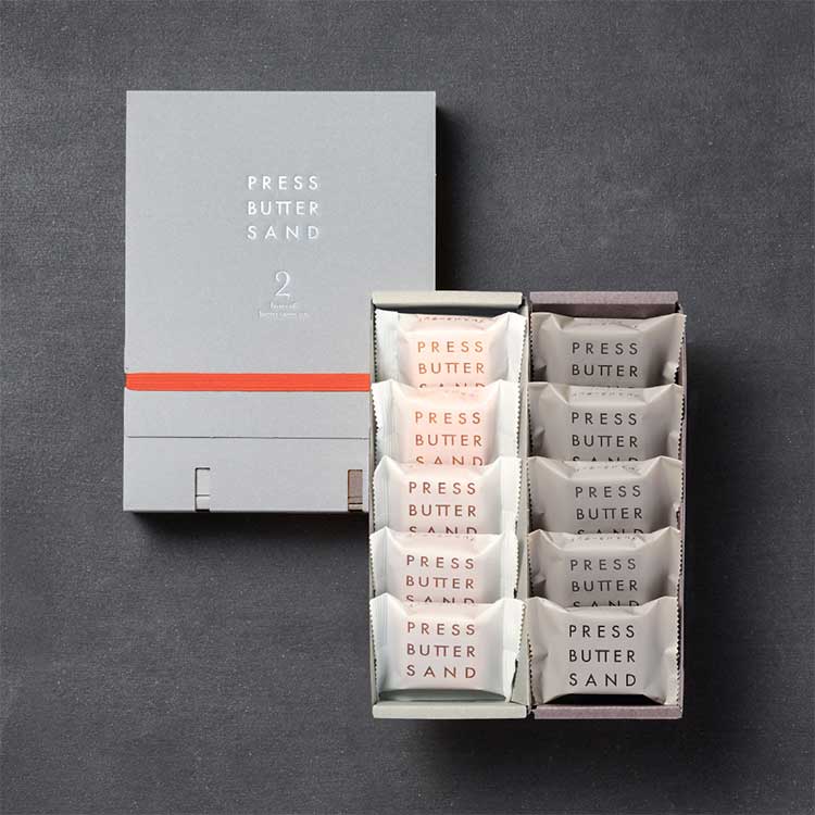 ［ＰＲＥＳＳ　ＢＵＴＴＥＲ　ＳＡＮＤ］バターサンド２種セット〈チョコレート〉１０個入