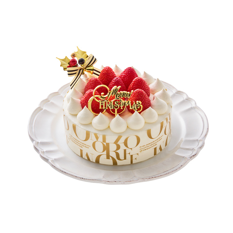 ６０　クリスマスストロベリーショートケーキ（直径約１５ｃｍ）＜２４～２５日　新宿店７階　イベントスペース受け取り＞