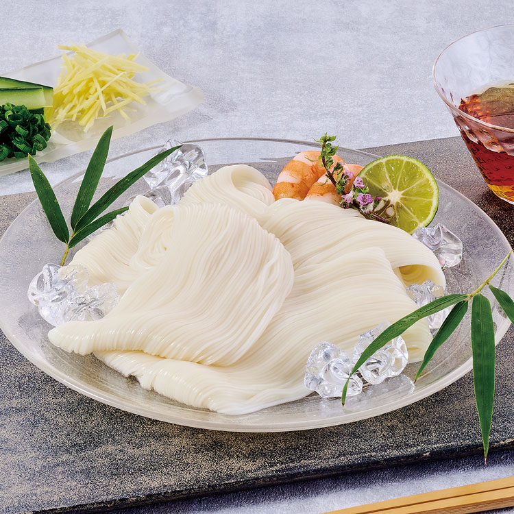 ＜池利＞手延べ三輪素麺「蒼龍の糸」細作り