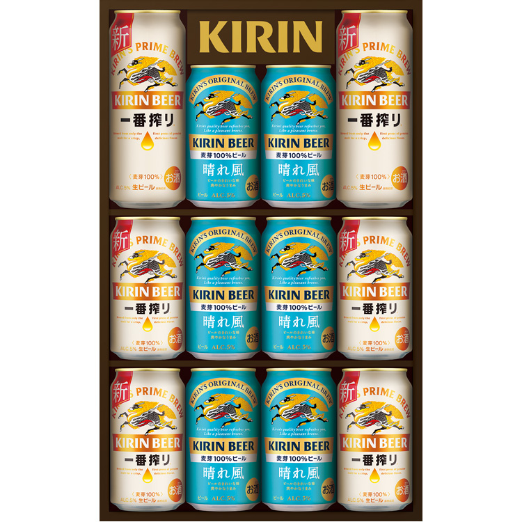 ＜キリン＞一番搾り生ビール・晴れ風２種セット　Ｋ－ＩＨ３