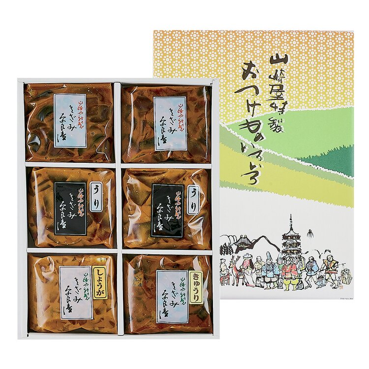 ＜山崎屋＞奈良漬け　宝来セット６個入