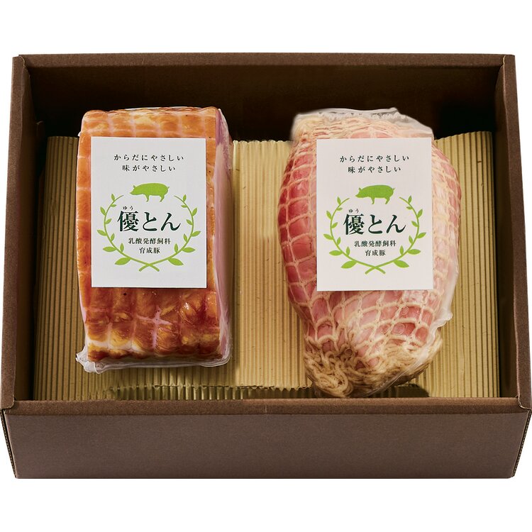 乳酸発酵飼料育成豚「優とん」ロースハム・ボンレスハム