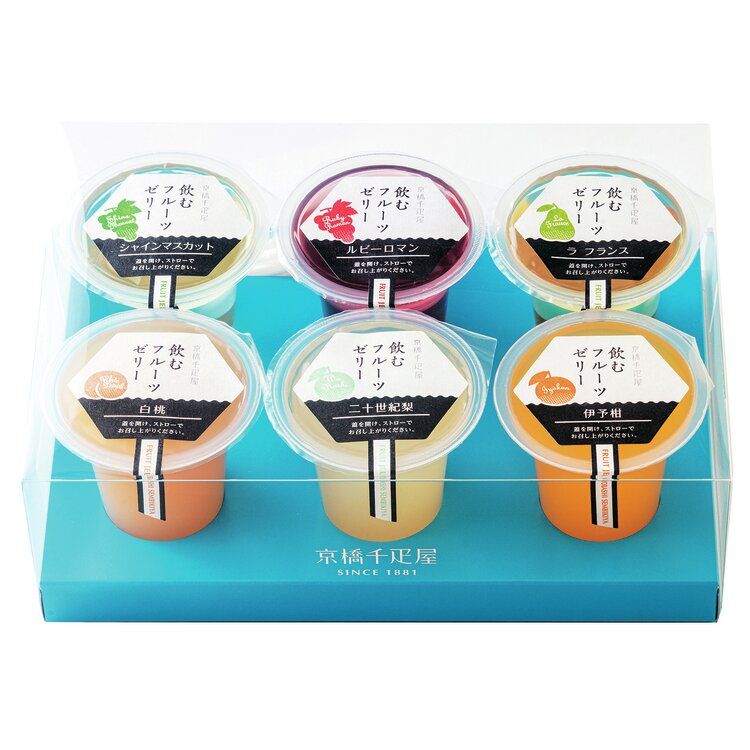 ＜京橋千疋屋＞飲むフルーツゼリー６個入