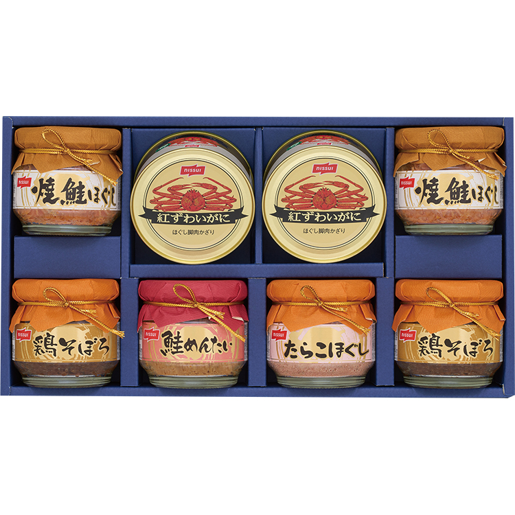 ＜ニッスイ＞紅ずわいがに缶詰・瓶詰詰合せ　ＢＫ－５０Ｄ