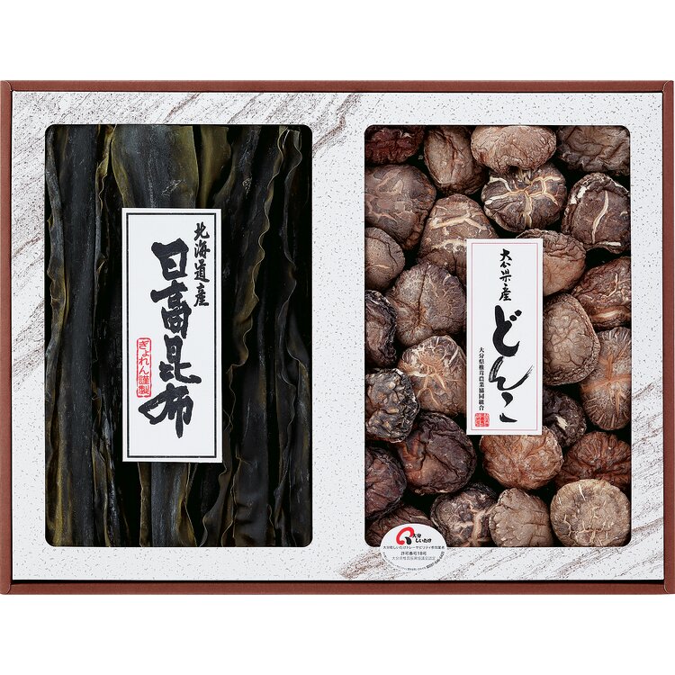 ＜大分県椎茸農協＞大分県産どんこ椎茸・北海道産日高昆布詰合せ