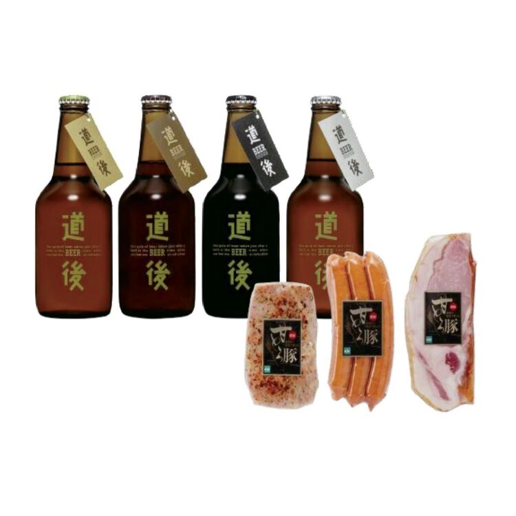 ＜水口酒造＞道後ビール・愛媛甘とろ豚セット