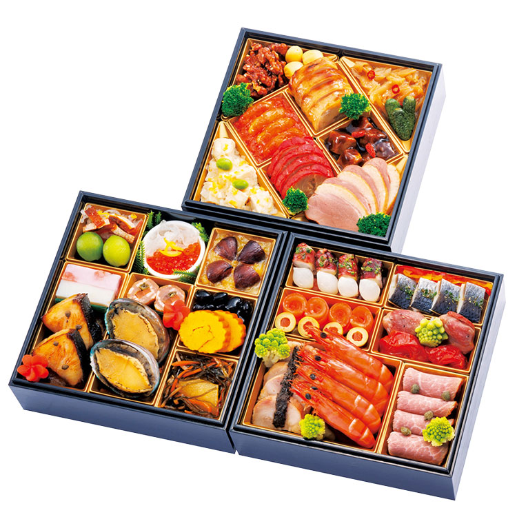 ２９＜なすび亭＆オステリアルッカ＆四川飯店＞監修和洋中三段重
