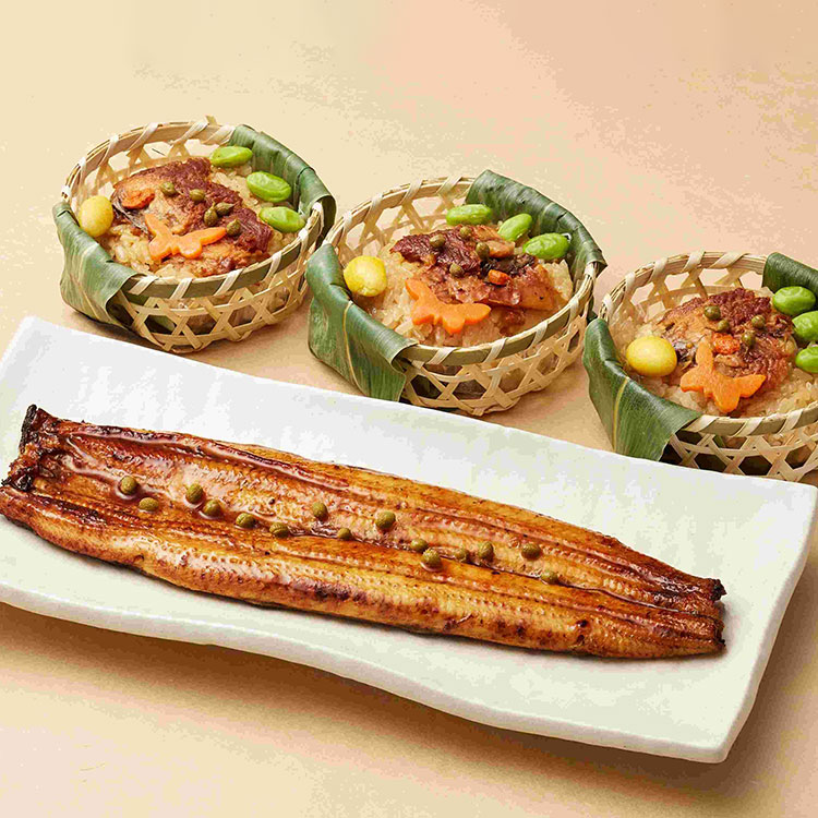 【京料理　美濃吉】父の日　鰻蒲焼と鰻飯蒸し詰合せ