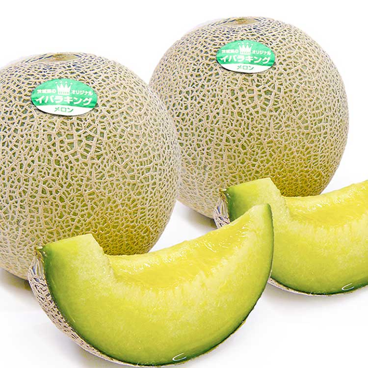 【糖度１６度以上】イバラキングメロン３Ｌ×２【５月中旬以降】