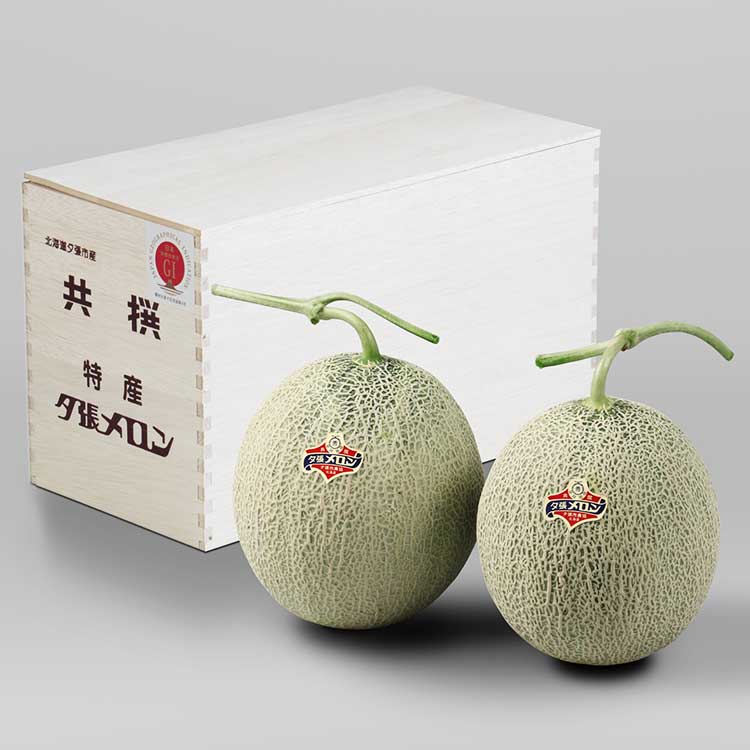 【６月下旬以降発送】北海道産夕張メロン【秀品５－２木箱】