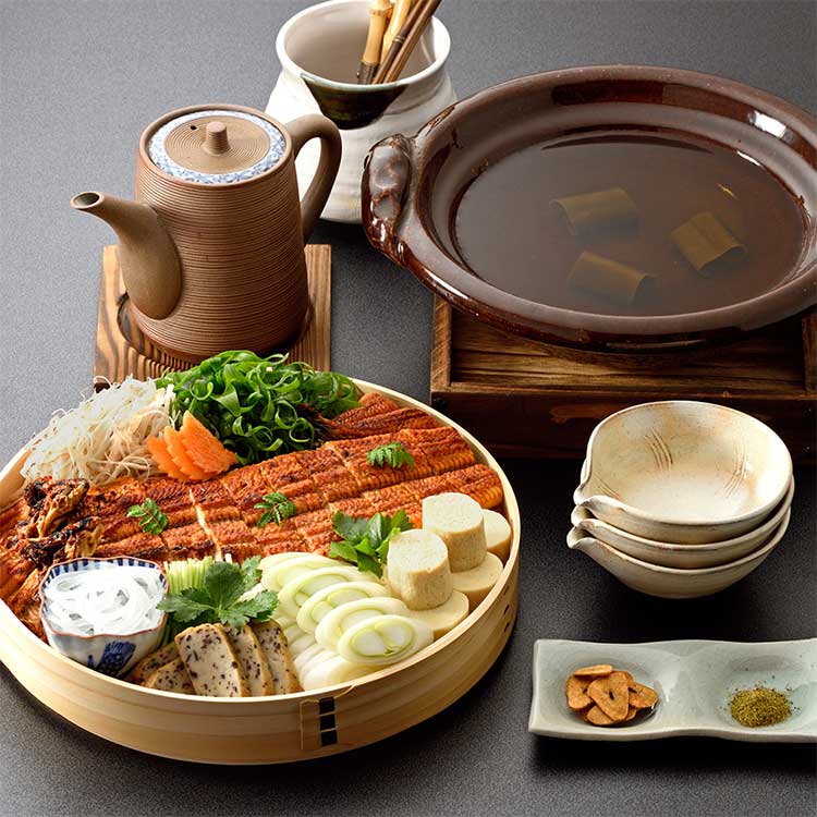料亭の贅沢うなぎ鍋