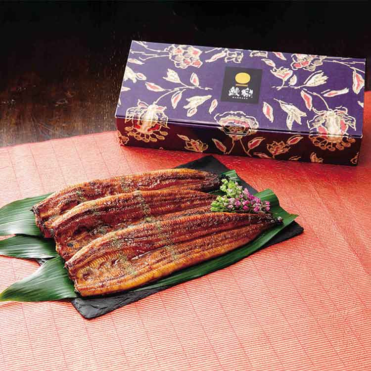 宮崎「鰻楽」　九州産うなぎ蒲焼３尾（計４８０ｇ）