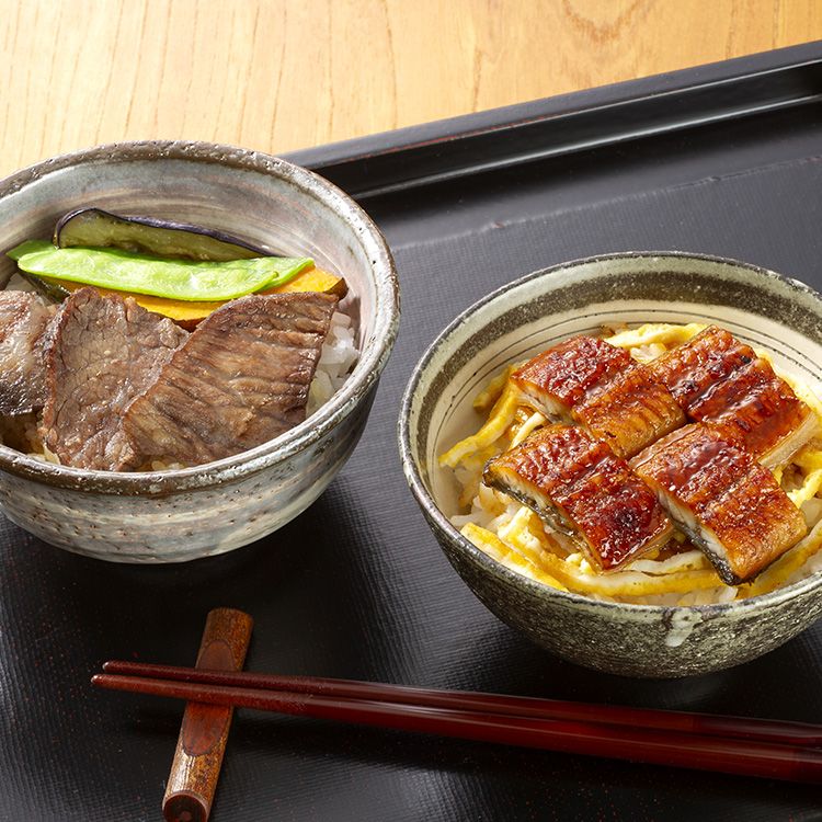 山形「米沢牛黄木」　米沢牛ステーキ・鰻ご飯セット