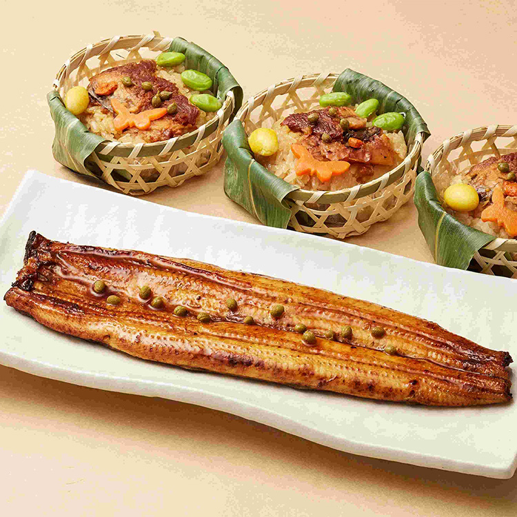 敬老の日　鰻蒲焼と鰻飯蒸しの詰合せ