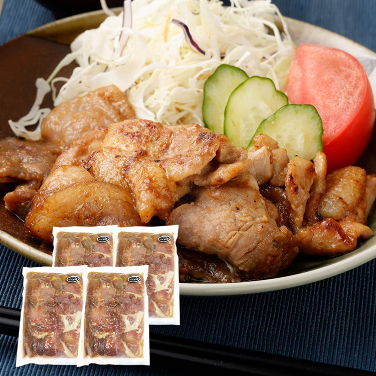 ［薩摩川内市観光物産協会］黒豚うで肉の味噌漬け×４袋