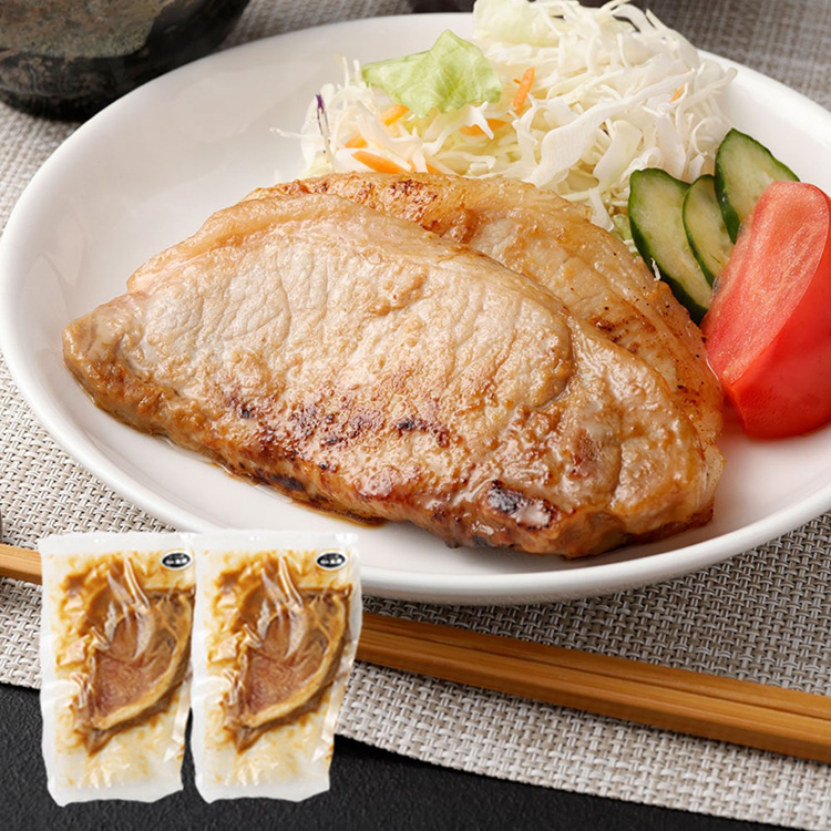 ［薩摩川内市観光物産協会］黒豚ロース肉の味噌漬け×２袋