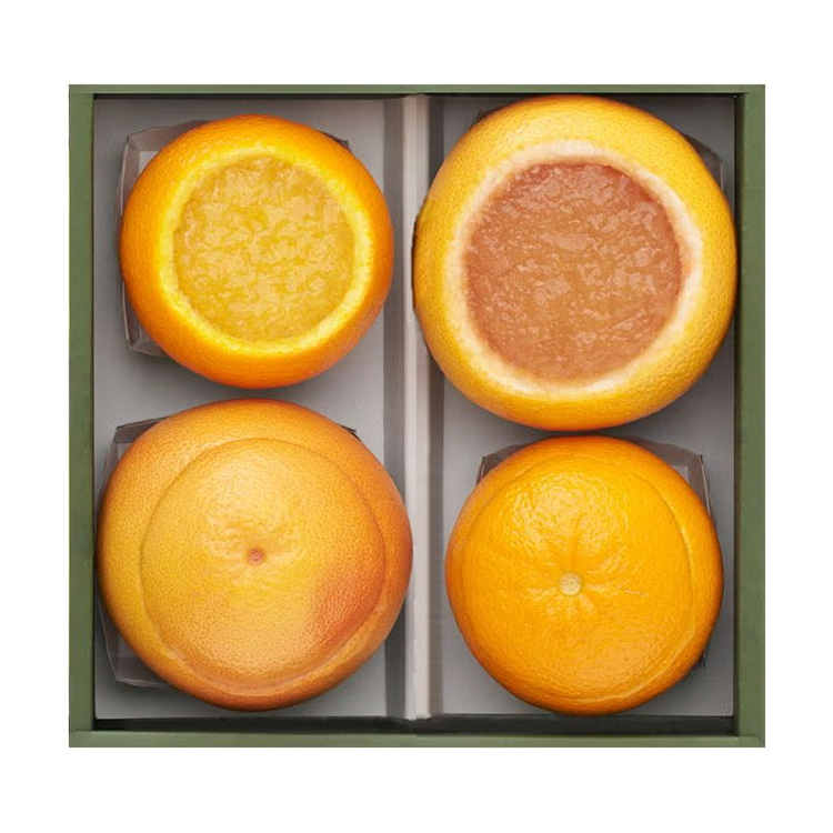 ☆［京橋千疋屋］自家製くりぬきゼリーセット　４個入
