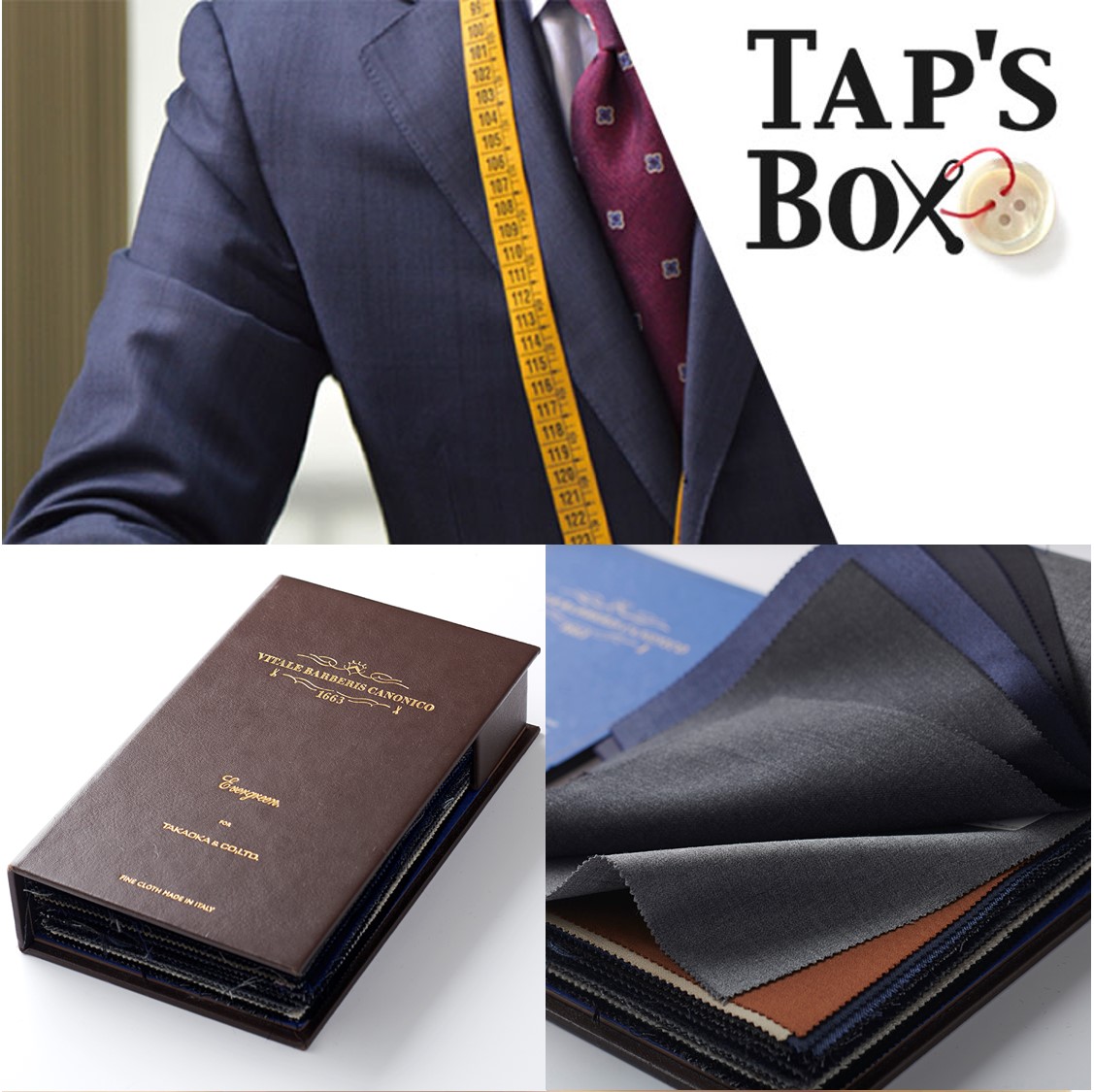 ［ＴＡＰ’Ｓ　ＢＯＸ］※限定特別価格※　ＣＡＮＯＮＩＣＯ（カノニコ）生地　オーダースーツ福袋