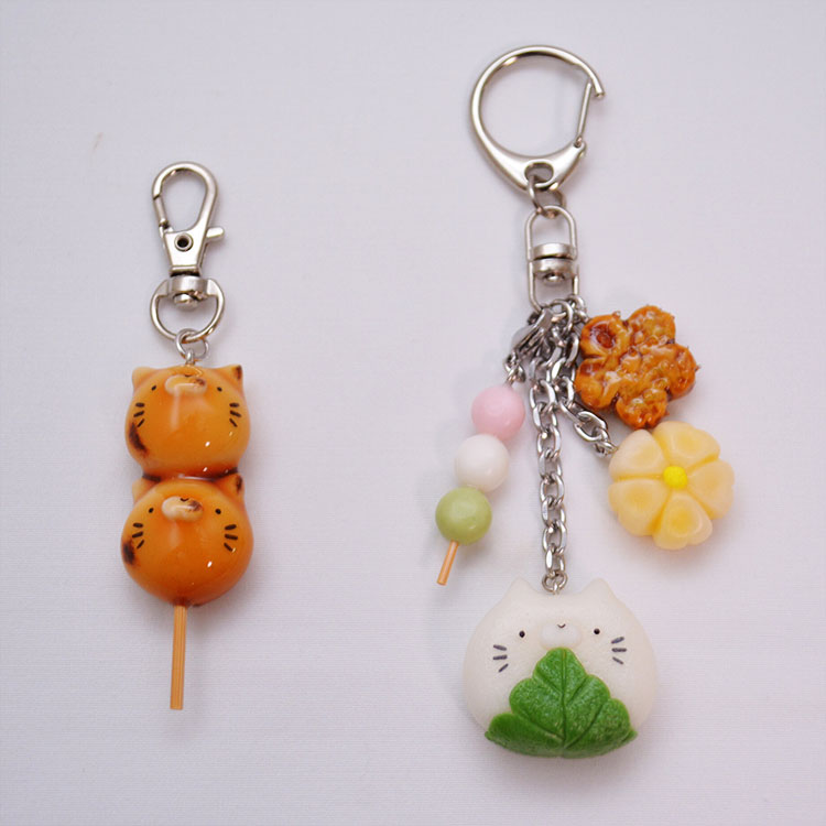 ［まがり屋］ねこ和菓子セット（柏餅・みたらし団子）