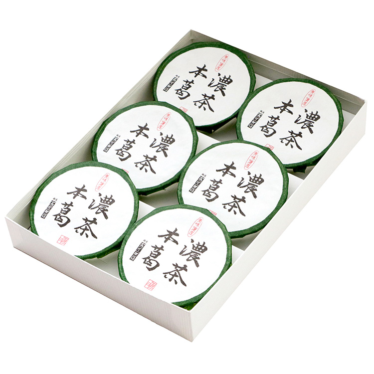 ［銀座あけぼの］濃茶本葛　６個入