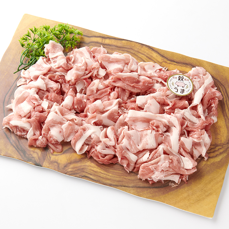 ［ミートミートミー］穀うま豚ロースしゃぶしゃぶ用切り落し６００ｇ